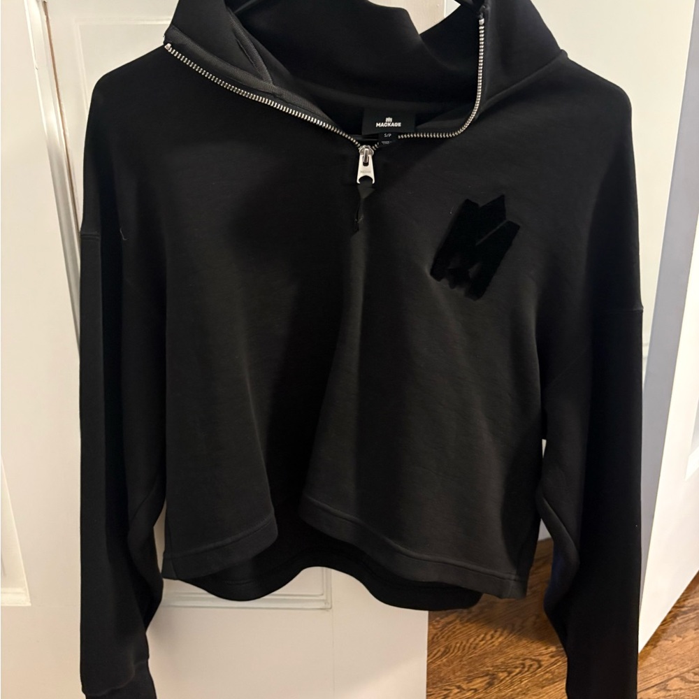Like New Mackage Black Zip-Up Hoodie